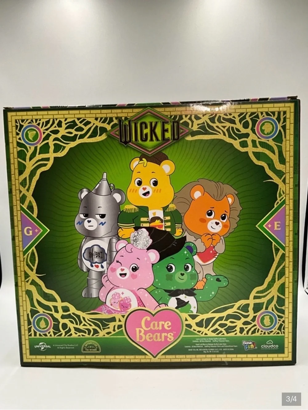 Wicked Care Bears Bundle Glinda Dress-Up Set + Glinda & Elphaba Limited Edition